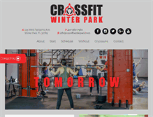 Tablet Screenshot of crossfitwinterpark.com